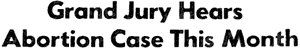 Grand jury headline