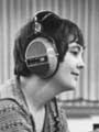 Woman with headphones